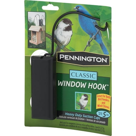 Window Alert Bird - Pennington Classic Window Hook for Hanging Wild Bird Feeder, 1 unit