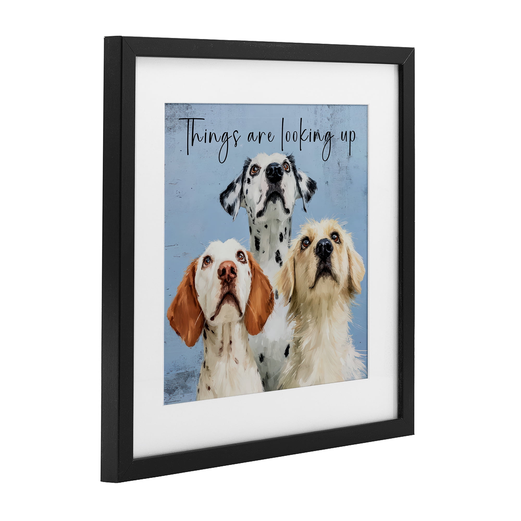 Stupell Industries Things Are Looking Up Black Framed Print Under Glass, design by Kim Curinga