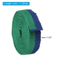 thumbnail image 2 of Uxcell Taekwondo Colored Ranking Belt 1.6"x11.2Ft 3.4m, Cotton Martial Arts Judo Karate Belt, Green&Blue, 2 of 5