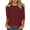 Red, variant on WQQZJJ Womens Fashion Trends Casual Knitted Sweater Round Neck 3/4 Sleeve Pullover Tops Solid Comfort Fit Blouse Tops S-2XL