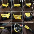 thumbnail image 2 of Almohada para reposacabezas de coche con dibujos animados de Pikachu, bonita almohada lumbar de cuero con espuma viscoelástica para el cuello, decoración para el coche, 2 of 5