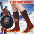 thumbnail image 2 of XIMIN Men and Women Unisex Rechargeable Heated Socks Battery Powered Comfortable Winter Socks Sport Outdoor Hunting Camping Hiking Warm Socks, 2 of 5