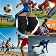 thumbnail image 2 of LIUHUO Breathable Comfortable Knee Pads with Shock Absorption Spandex Material Ideal Basketball Skating Volleyball Rugby Red, 2 of 6