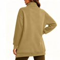 thumbnail image 5 of cocolona Womens Half Zip Pullover Sweatshirts Casual Long Sleeve Stand Collar Shirts Workout Loose Solid Color Tops, 5 of 8