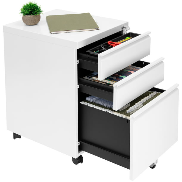 3 Drawer Cabinet For Under Desk With, Under Desk Storage Drawer