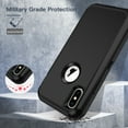 thumbnail image 4 of I-HONVA Compatible with iPhone Xs Max Case,3-Layer Military Grade Drop Protection Anti-Slip Bumper Rugged Shockproof Dustproof Protection Phone Case,Black, 4 of 6