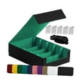 thumbnail image 4 of Caja para cartas coleccionables, caja de almacenamiento para cartas coleccionables, a prueba de polvo, portátil, de gran capacidad Verde, 4 of 9