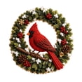 thumbnail image 4 of Cozy Nature 3D Fabric Poke Art Kit, Christmas No Sew Punch Needle Craft, Blue Jay Bird Wreath Handmade Decor Kit for Adult Beginner Craft Enthusiasts, 4 of 7