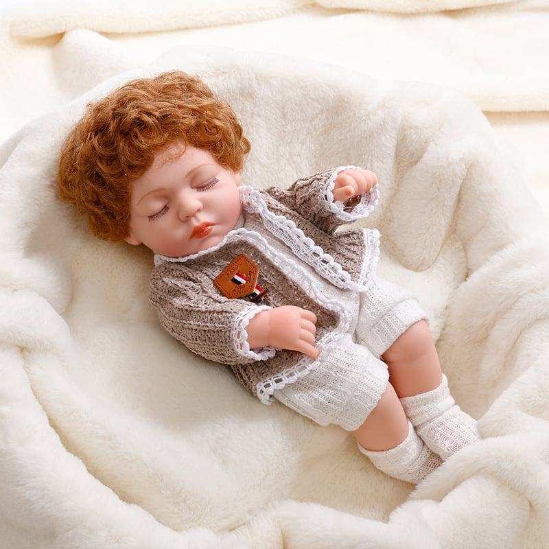 Brown silicone baby dolls on sale