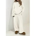 thumbnail image 3 of PRETTYGARDEN Women's 2 Piece Knit Sweater Outfit Casual Long Sleeve Pullover Wide Leg Pants Tracksuit Loungewear Set, 3 of 8