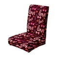 thumbnail image 2 of Valentine's Day Dining Chair Covers Chair Back Covers Removable Washable Chair Protectors for Valentine's Day Home Kitchen, 2 of 6