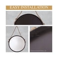 thumbnail image 2 of 24x24 Brown Round Rope Wall Mirror, 2 of 6