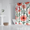 thumbnail image 2 of Pioneer Flower Floral Print Pattern Shower Curtain 72"x72" ,Bathroom Decorative Shower Curtains Set with 12 Hooks,Modern Waterproof Washable Shower Curtain, 2 of 6