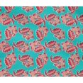 thumbnail image 4 of oneOone Cotton Flex Fabric Leaves & Floral Block Printed Fabric 1 Yard 40 Inch Wide, 4 of 4