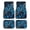 Blue Camo Tree Pattern, variant on Pzuqiu Blue & White Abstract Leaf Pattern Car Floor Mats Anti-slip Automotive Floor Mats, Full Set Protection Car Mats Fit for SUV Van Truck