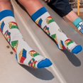 thumbnail image 2 of Fun Puzzle Cube Socks from the Sock Panda (Adult Small -  Shoe Sizes 2-5), 2 of 4