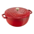 thumbnail image 1 of STAUB la Cocotte Four Français Rond en Fonte 4,8 L Année du Cheval, Cerise, 1 of 11