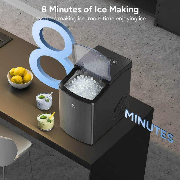 Dr. Prepare Nugget Ice Maker with 3.2L Large Water Tank, Produces
