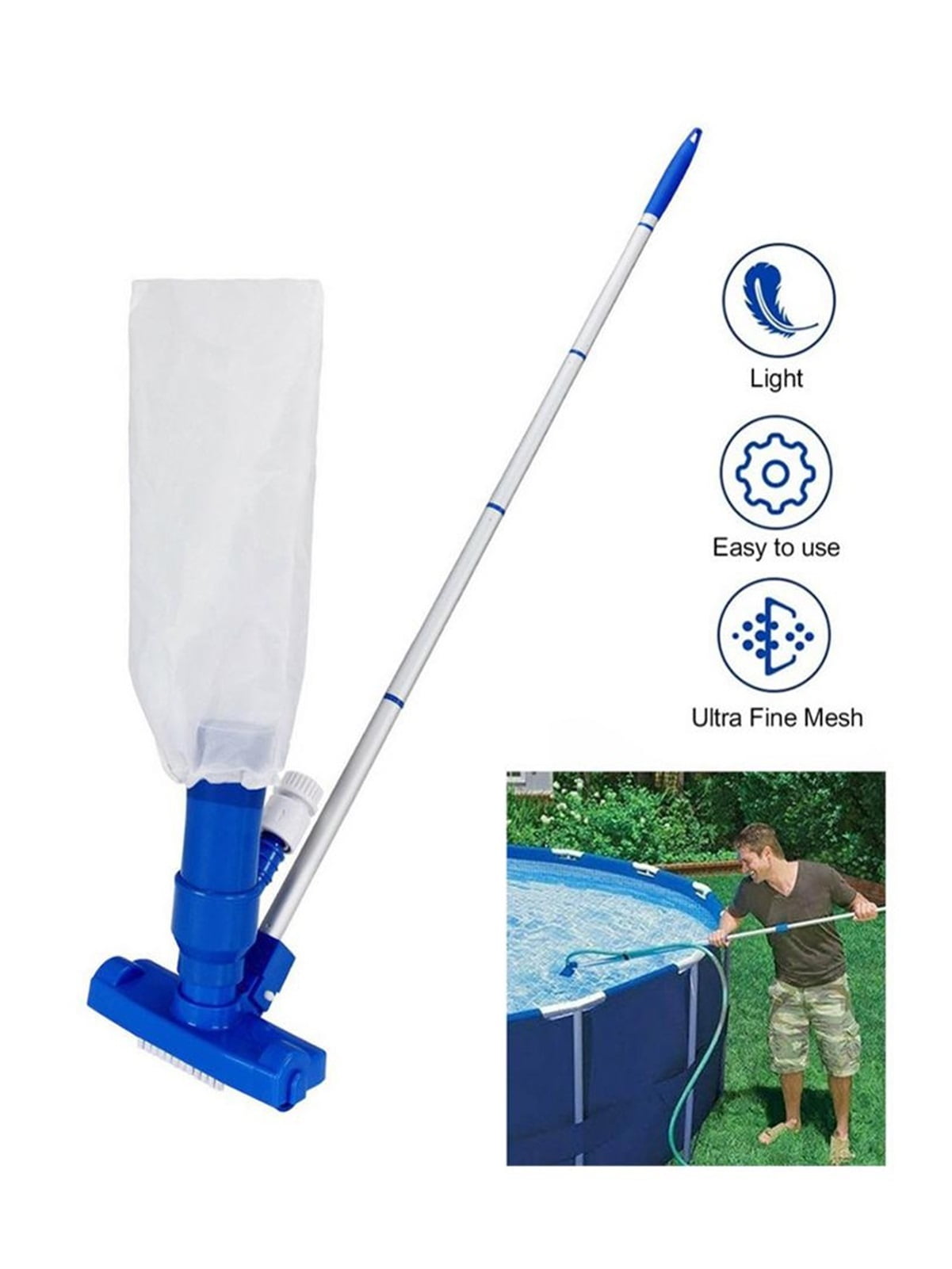 Swimming Pool Jet Vacuum Cleaner Objects Cleaning Tools Vac Suction Head Pool Fountain Vacuum Brush Cleaner Pool Accessories ,Great Suction Power