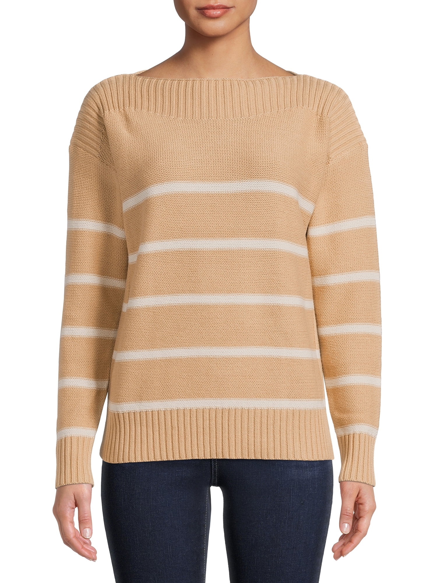 Time and Tru Women's Boatneck Sweater 