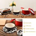 thumbnail image 6 of SKYSONIC Yin Yang Symbols Pot Holders Trivets, 2 Pcs Heat Resistant Trivets,Black and White Cotton Thread Weave Mats for Hot Pads Pans Pot Bowl Teapot for Kitchen Decor, 6 of 7