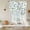 Blue Green, variant on Teal Orange Eucalyptus Tie Up Curtains 45 Inches Long, Kitchen Window Curtains Over Sink, Weeping Botanical Leaves Small Window Curtains Shade Balloon Curtains Valances for Bedroom/Cafe 34"x45"