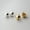 Gold, variant on 100% Genuine 925 Sterling Solid Silver 12MM Light Hollow Ball Stud Earrings-Gold
