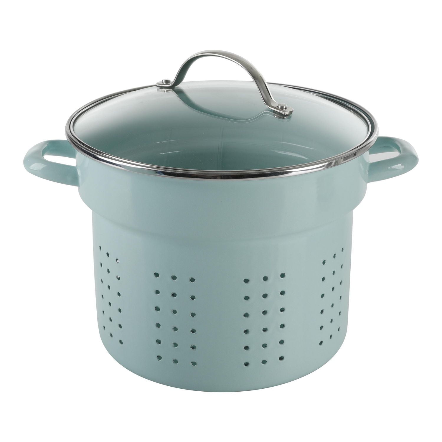 "Martha Stewart 8-Quart Stock Pot with Steamer, Martha Blue<br>"
