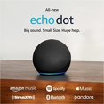 thumbnail image 2 of 2-Pack Echo Dot (5th Gen, 2022 Release) (Charcoal) with 2-Wifi Smart Plugs and Cleaning Kit, 2 of 6