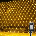 thumbnail image 2 of Red de luces LED navideñas para exteriores, 3 x 2 m, 200 luces LED conectables de 24 V CC, 8 modos, para colgar en la pared, para jardín, ventana y decoración, 2 of 5