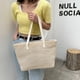thumbnail image 5 of Bolsa de paja de verano 1pc Bolsa de hombro tejida de gran capacidad Bolsa de asas bonita para las mujeres, 5 of 6