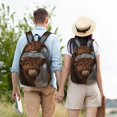 thumbnail image 6 of Daiia Yak Vintage Canvas Backpack for Men and Women ,Hiking Backpack,Travel Laptop Bag for School,Large Capacity Backpack, 6 of 8