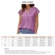 thumbnail image 5 of Blusa de satén de manga corta NikouMX para mujer con Cuello en V Talla S, 5 of 5