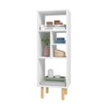 thumbnail image 4 of Essex 42.51 Bookcase with 5 Shelves in White and Zebra, 4 of 4