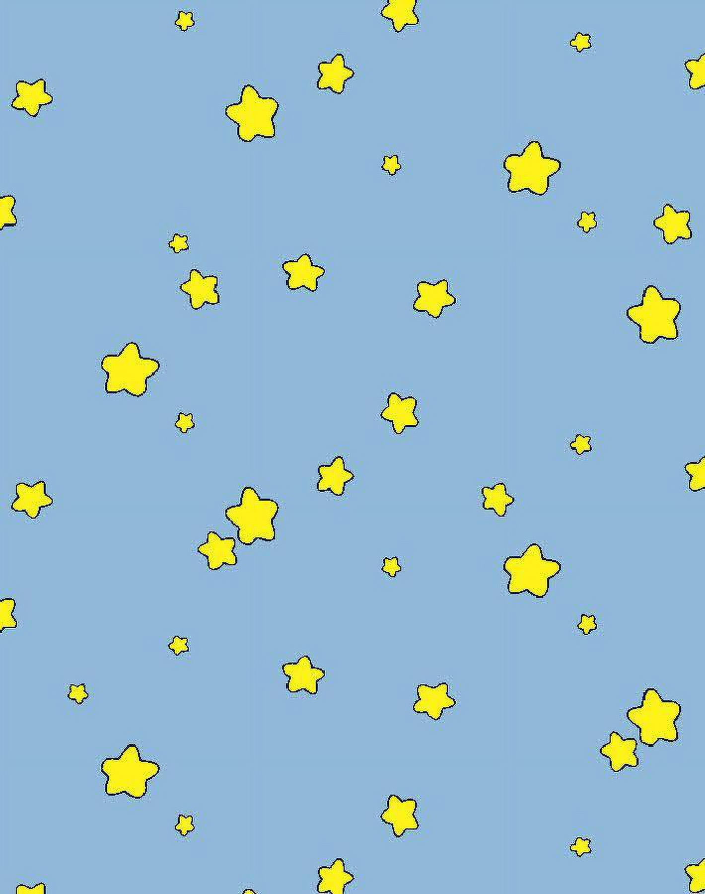 Shooting Stars Removable Vinyl Wallpaper by Barbie - Cornflower