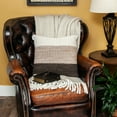 thumbnail image 6 of Parkland Collection Athea 20x20" Solid Cotton Fabric Throw Pillow in Brown/Beige, 6 of 10
