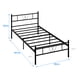 thumbnail image 2 of Cama Individual HOMEMAKE FURNITURE Somier de Metal Negro Minimalista Moderno 197x99,5cm, 2 of 7