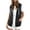 Black-orCg, variant on Women Sleeveless Hooded Sweatshirt Vest Ladies Zip-Up Sweat Coat Womens Casual Tank Waistcoat L2 Grey