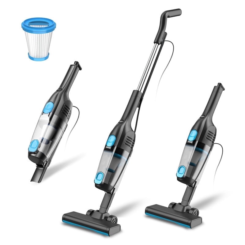 Homadio Corded Stick Vacuum Cleaner, Upright/Handheld 3-in-1 Lightweight Vacuum with HEPA Filter for Hard Floor, Carpet and Pet Hair, 1L Dust Cup