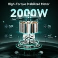 thumbnail image 5 of Jasion RetroVolt Pro Electric Bike for Adults, 1000W Motor 52V 20AH Removable Battery Electric Mountain Bike, 90 Miles Electric Motorcycle, 20" Fat Tire Electric Dirt Bike, UL2849, 5 of 10