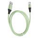 thumbnail image 4 of Cable de carga rápida USB con enchufe multimagnético líquido 3 en 1 para puertos IOS/tipo C/micro USB Verde, 4 of 10