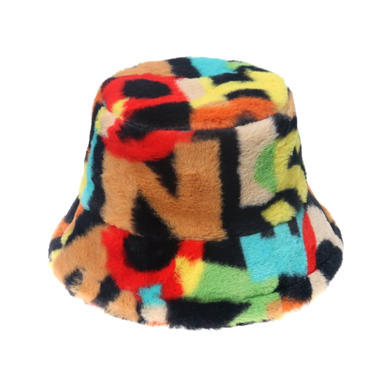 Fur Bucket Hat in Multicolor s-l400.jpg main image 3