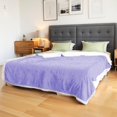 thumbnail image 1 of Biwat-Electric Heated Blanket Full Size 72"x84" - 4 Heat Settings, 10H Auto Shut Off, Soft Microplush & Sherpa Fabric, Machine Washable, Light Purple, 1 of 4