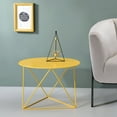 thumbnail image 4 of ACME Epidia Round Accent Table in Yellow, 4 of 6