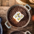 thumbnail image 4 of Double Ear Ceramic Baking Tray Western Steak Plate Microwave Oven, Baking Utensils,25.5*21*4cm, 4 of 6