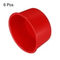 thumbnail image 3 of Uxcell 6 Pcs Round Cake Pans 4" Silicona Antiadherente Molde de Pastel de Liberación Rápida para Cupcakes Pan de Pan, Rojo, 3 of 5