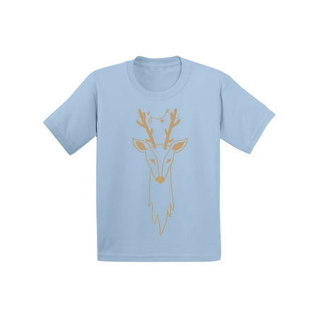 

Awkward Styles Ugly Xmas T-Shirt for Girls Boys Christmas Deer Toddler Shirt