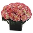 thumbnail image 2 of Carnation Arrangement w/Vase by Nearly Natural, 2 of 2