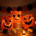 thumbnail image 4 of Joyfy 3 PCS Halloween Candy Bag,LED Light Pumpkin Candy Buckets for Kids,Halloween Trick or Treat Bucket with Pumpkin Smile Face for Halloween Party Favors Goodie Bags, 4 of 8
