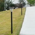 thumbnail image 4 of Luxor Aluminum Black Outdoor Waterproof Garden Solar Warm White Integrated LED Landscape Pathway Light - 2 Pack, 4 of 9